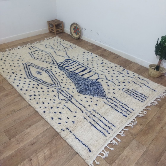 Image 1 of Handgemaakte Berber Tapijt - Tapis berbère marocain