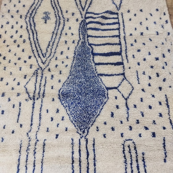 Image 1 of Handgemaakte Berber Tapijt - Tapis berbère marocain