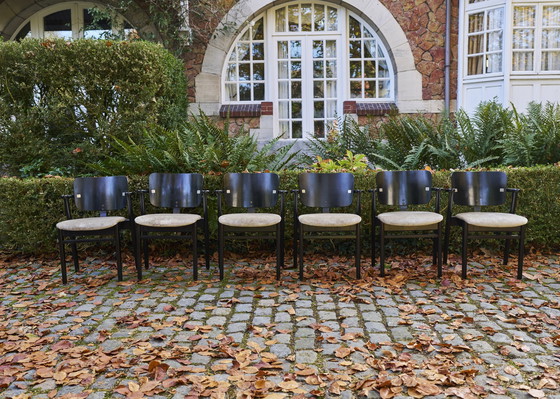 Image 1 of 6 x Chaises Vintage "Domus" Par Ilmari Tapiovaara Pour De Coene