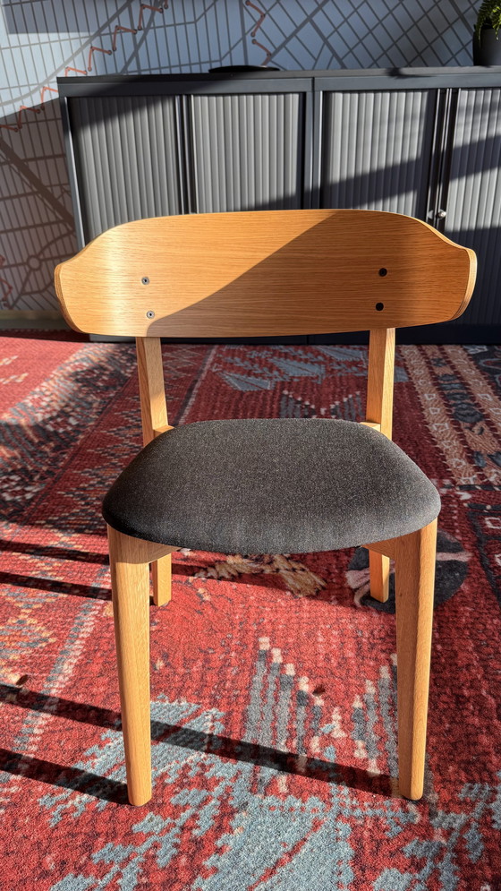 Image 1 of Ensemble complet - Grande table de travail avec 6 chaises Setter