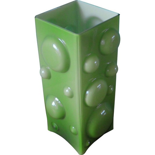 Vase vintage en verre soufflé, Danemark 1975