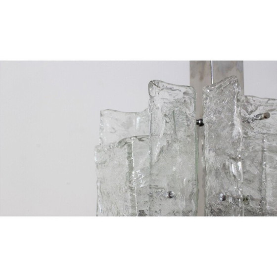 Image 1 of Lustre à suspension en verre de Murano du milieu du siècle, Mazzega, 1970