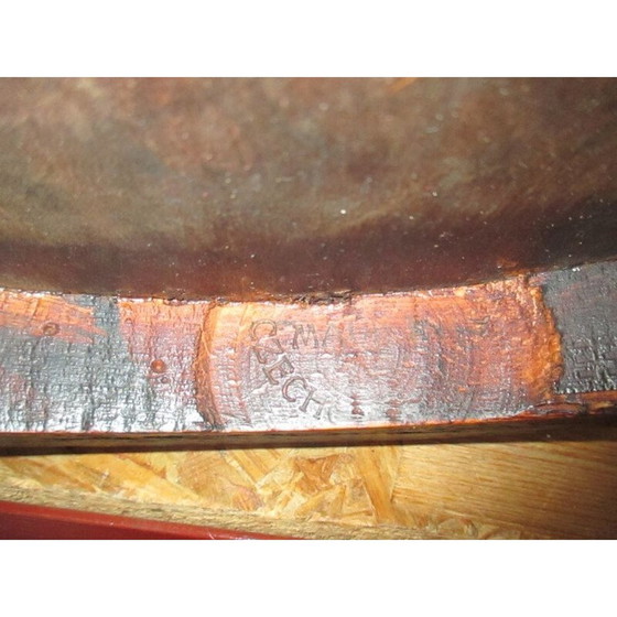 Image 1 of Fauteuil bistrot vintage en hêtre naturel