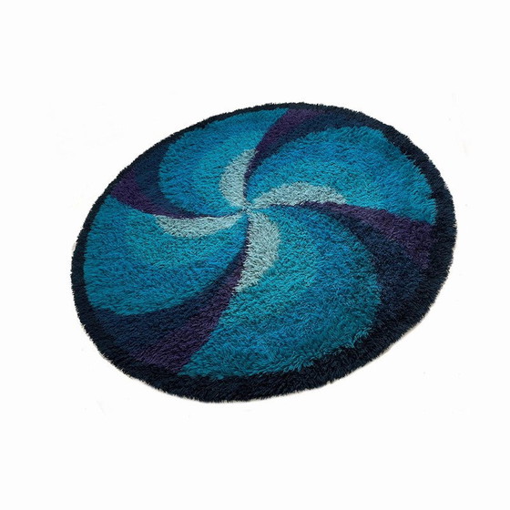 Image 1 of Tapis Rya vintage en laine à poils longs pour Ege Taeper, Danemark, années 1970