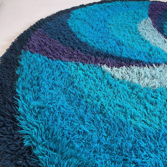Image 1 of Tapis Rya vintage en laine à poils longs pour Ege Taeper, Danemark, années 1970