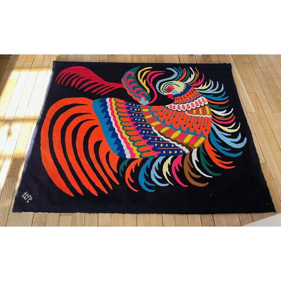 Image 1 of Tapisserie d'oiseaux vintage, 1970