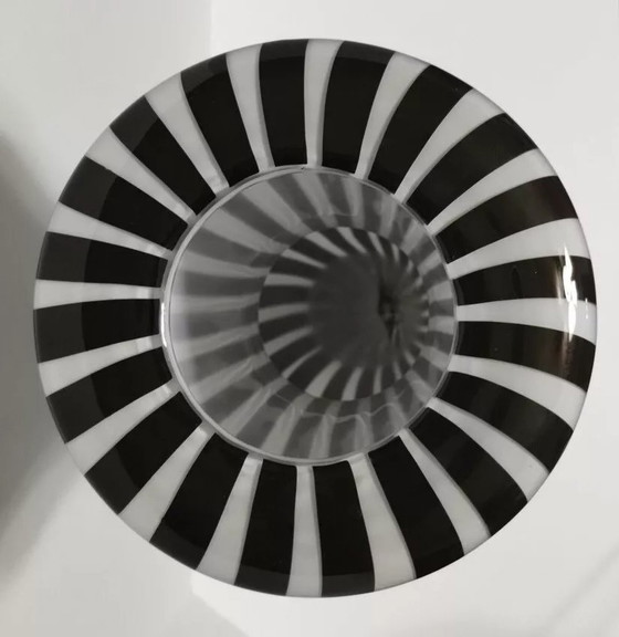 Image 1 of Vase zébré noir et blanc de Leonardo