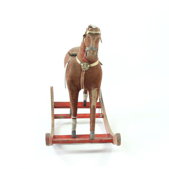 Image 1 of Cheval à bascule vintage, Tchécoslovaquie 1930