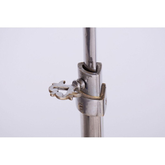 Image 1 of Lampadaire Vintage Art Déco en acier chromé, Tchécoslovaquie 1920