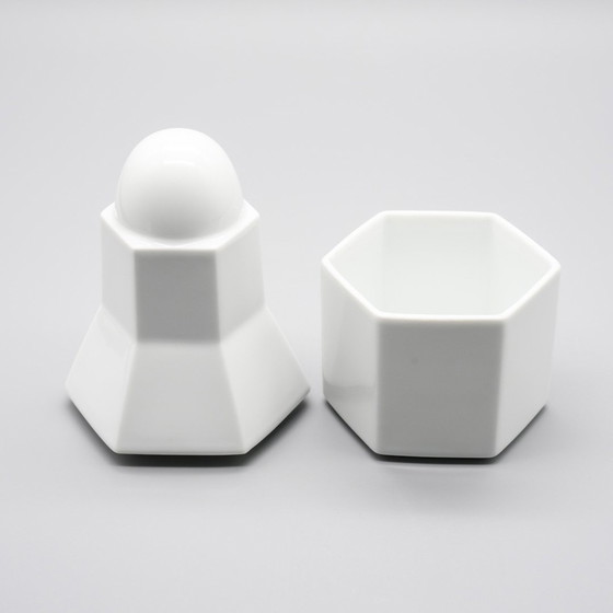 Image 1 of Rosenthal Jane Osbornes Smith Boîte en porcelaine de collection avec couvercle 90S Postmodern