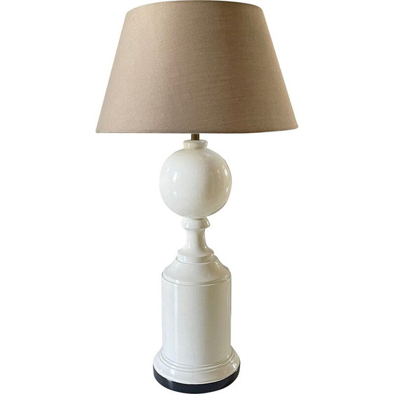 Image 1 of Paire de pieds de lampe en bois tourné, 1970
