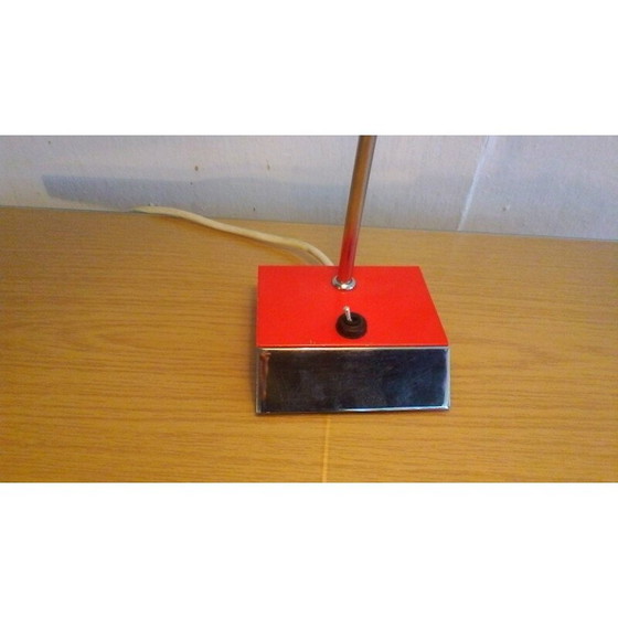 Image 1 of Lampe à poser vintage rouge de Josef Hurka - années 1950