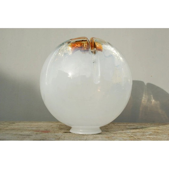 Image 1 of Pendentif vintage en verre murano lazmp "Mazzega Sphere", Italie 1970