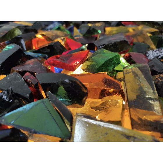 Image 1 of Table basse vintage à lumière de brasero, années 1950