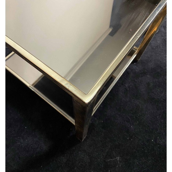 Image 1 of Paire de tables basses vintage "Belgo Chrom" en laiton