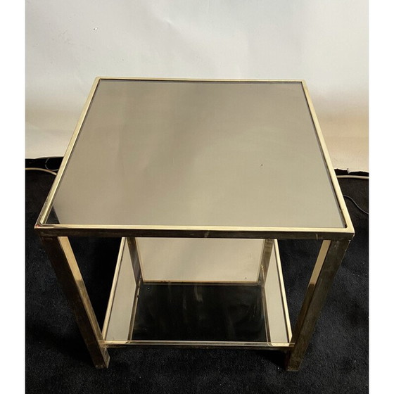 Image 1 of Paire de tables basses vintage "Belgo Chrom" en laiton