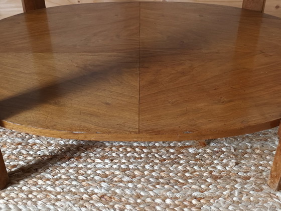 Image 1 of Table Guéridon Art Déco En Noyer