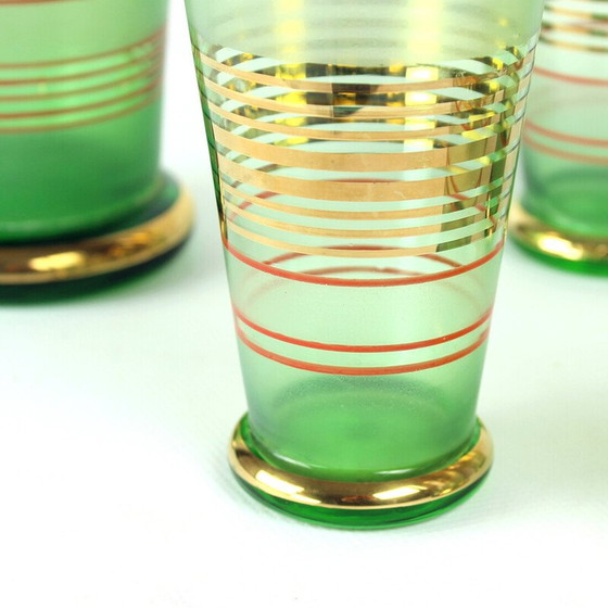 Image 1 of Set de verres à boire vintage par Borske Sklo, Tchécoslovaquie 1960