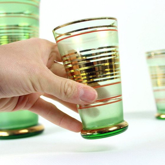 Image 1 of Set de verres à boire vintage par Borske Sklo, Tchécoslovaquie 1960
