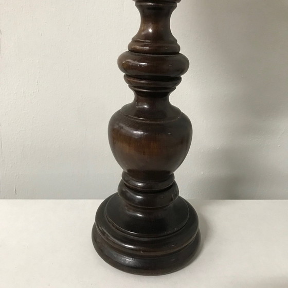 Image 1 of Lampe de table avec sphère en verre marbré