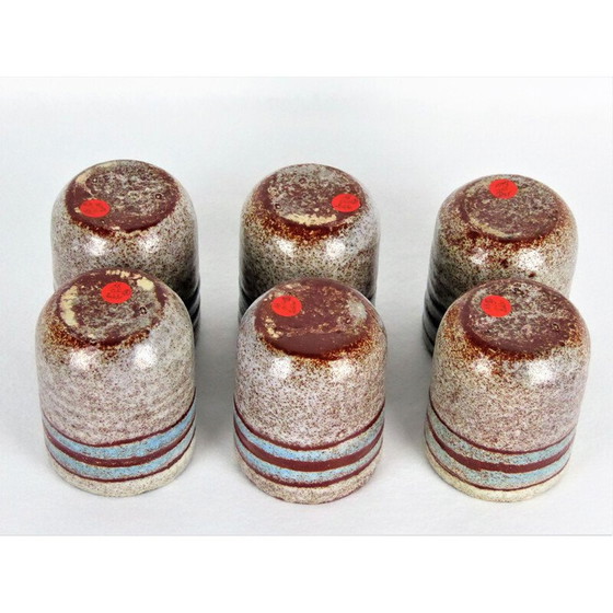 Image 1 of Ensemble de 6 céramiques vintage d'Accolay, 1960