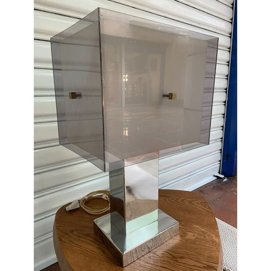 Image 1 of Lampe fumée vintage par Romeo Réga, 1970