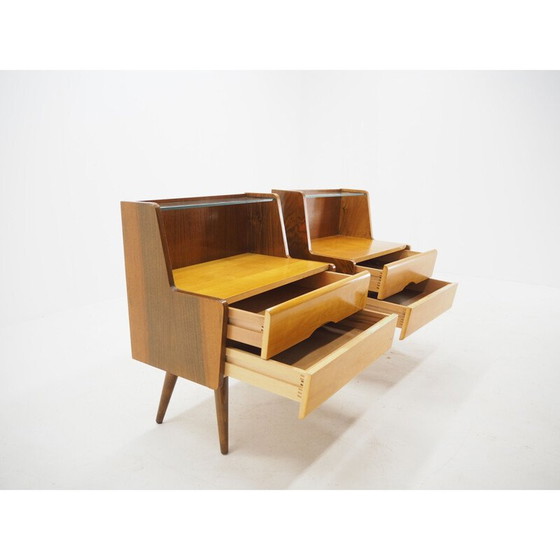 Image 1 of Ensemble de 3 tables d'appoint vintage, Tchécoslovaquie 1960
