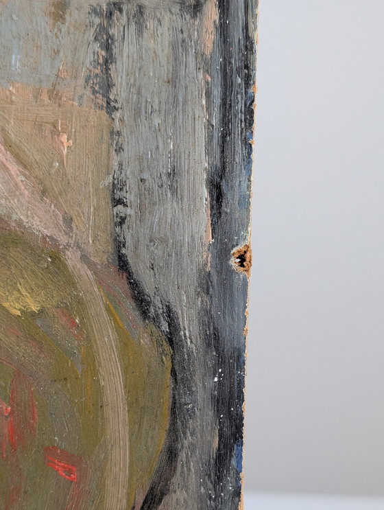 Image 1 of Huile sur panneau d'Einar Granum, Norvège, années 1950