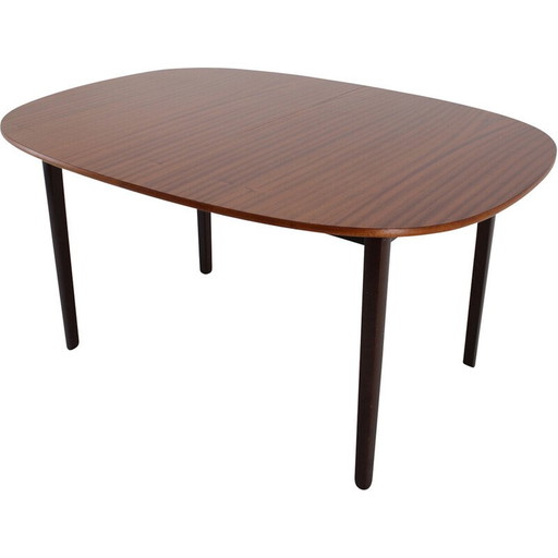 Table à rallonge vintage en acajou par Ole Wanscher pour P. Jeppesen, 1960s