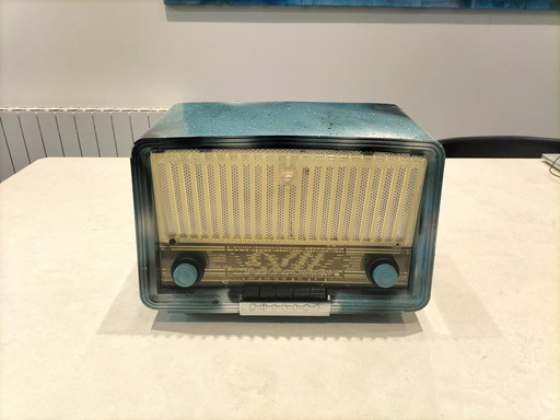 Ancien Poste Radio Signé Pour Décoration