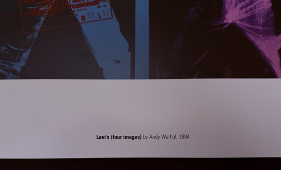 Image 1 of Andy Warhol : "Lévis, 1984". Fondation Andy Warhol pour les arts visuels.