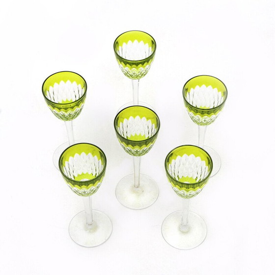 Image 1 of Ensemble de 6 verres à vin en cristal "Armagnac" de Baccarat, années 1970