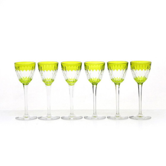 Image 1 of Ensemble de 6 verres à vin en cristal "Armagnac" de Baccarat, années 1970