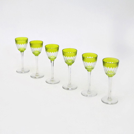 Image 1 of Ensemble de 6 verres à vin en cristal "Armagnac" de Baccarat, années 1970