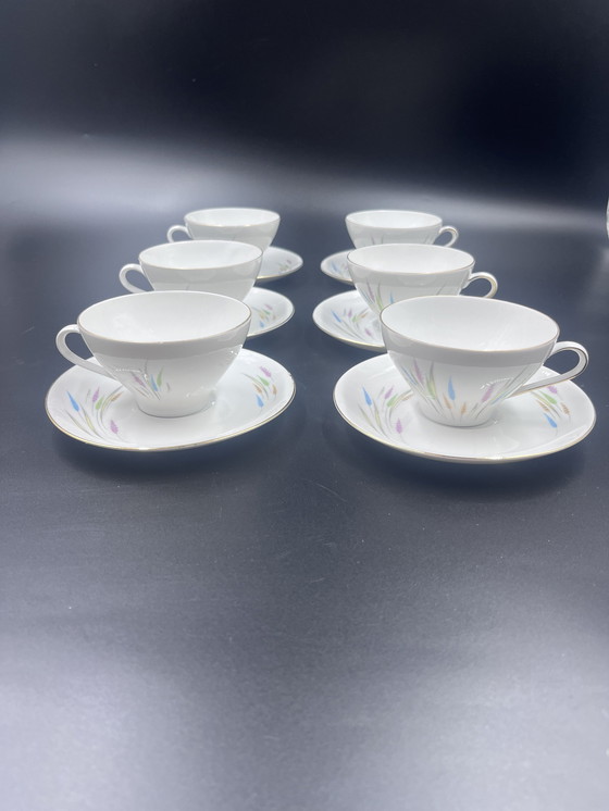 Image 1 of Lot De 6 Tasses Et Sous-Tasse Bareuther