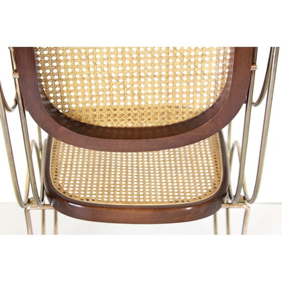 Image 1 of 1x Chaise à bascule vintage de style Thonet