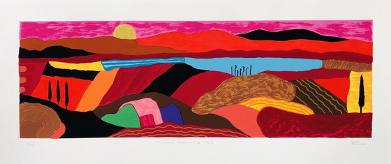 Image 1 of Ronald Boonacker - Sérigraphie - Paysage toscan Iii, Italie