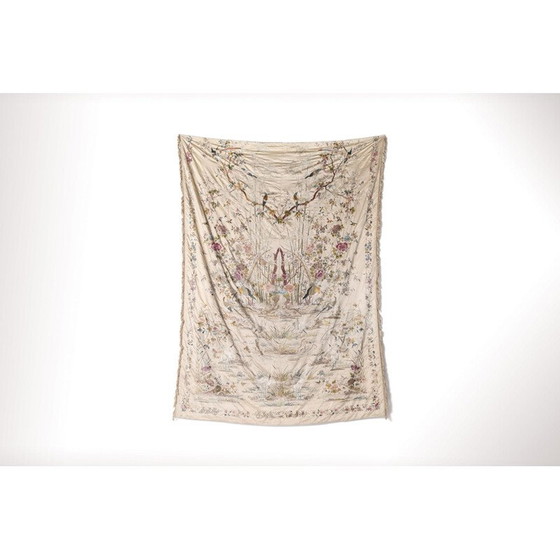 Image 1 of Tapis en soie vintage art déco par Axel Vervoordt, 1800