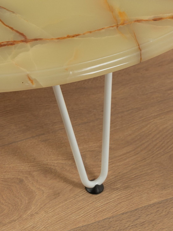 Image 1 of  1960S Table basse en onyx, Ø 100 Cm