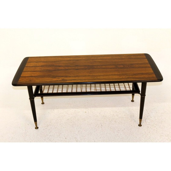 Image 1 of Table basse vintage en bois de rose, Suède 1950