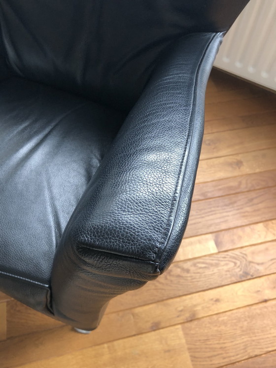 Image 1 of Castor Chaise design Montis, cuir noir