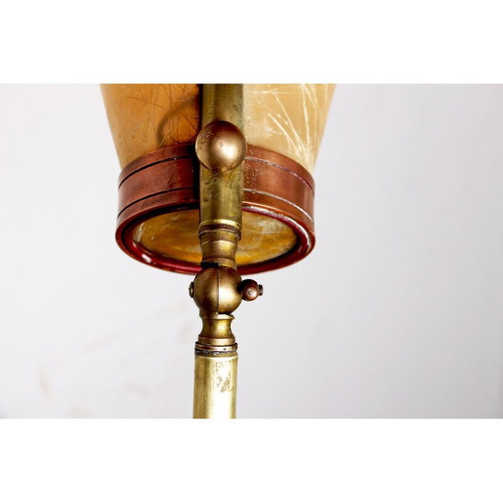 Image 1 of Lampadaire vintage en laiton pour Stilnovo, Italie 1950