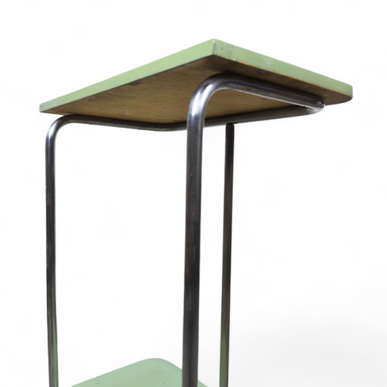 Image 1 of Table console en acier tubulaire Bauhaus par Robert Slezák, 1930S