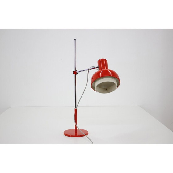 Image 1 of Lampe de bureau vintage rouge par Josef Hurka, Tchécoslovaquie 1960