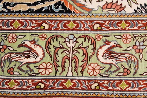 Image 1 of Original Hereke en soie pure 102 X 72 cm Top condition