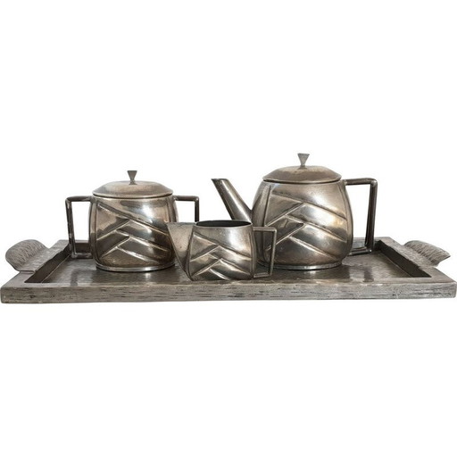 Service à café vintage art déco par J. Cuvelier