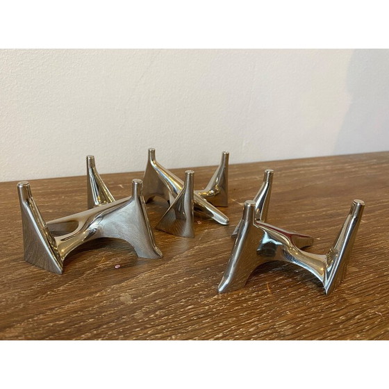 Image 1 of Ensemble de 3 bougeoirs vintage Vogelflug pour Hammonia Motard Gmbh, Allemagne 1970