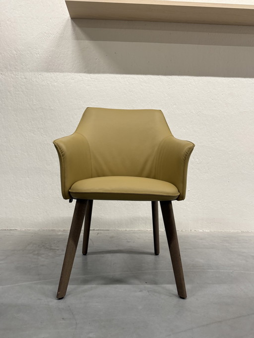 Leolux Mara Chair Ceras Leather Argile