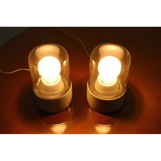 Image 1 of Paire de lampadaires étanches vintage, Tchécoslovaquie 1950