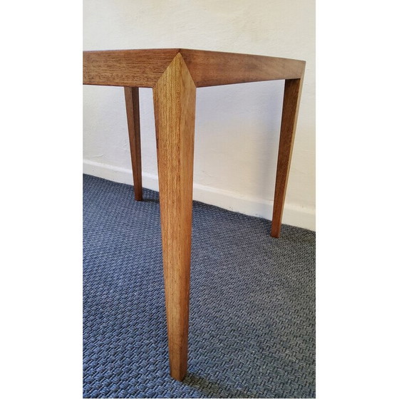 Image 1 of Table d'appoint vintage en teck par Severin Hansen pour Haslev Møbelfabrik, 1960